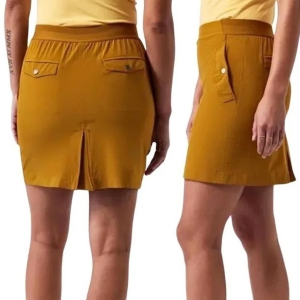 Athleta Vienna Cargo Skort in Harvest Gold Sz 10
